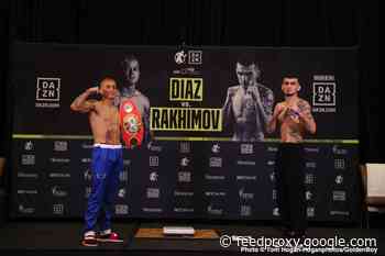 Joseph Diaz Jr. weighs 133.6, loses title for Shavkat Rakhimov fight
