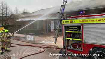 Fire breaks out at Surrey vaccination centre
