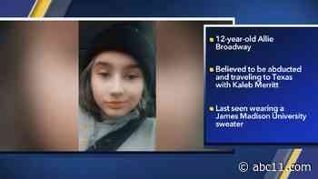 Missing 12-year-old Virginia girl found safe; suspect in custody