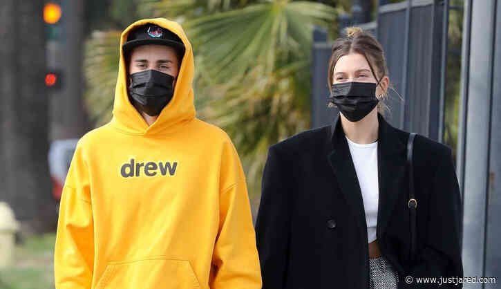 Justin Bieber & Wife Hailey Go for Pre-Valentine's Day Stroll in L.A.