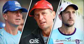 Every club's coaching line-up: Huge moves at Roos, Dockers, Tigers - AFL
