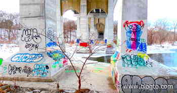 Toronto man on a mission to create giant communal graffiti art mural under bridge - blogTO