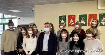 Simiane-Collongue : distributions de masques transparents pour les personnels de la crèche et de l'école maternelle - La Provence