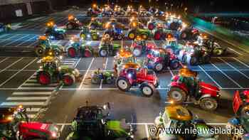 Jonge landbouwers maken valentijnshart met hun tractoren: “Wij hebben ruimte nodig om te kunnen boeren”