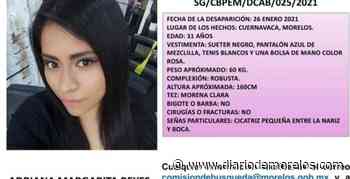 Siguen investigaciones por joven desaparecida en Cuernavaca Adriana Margarita Reyes Rufino - Diario de Morelos