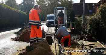 Neue Leitungen im alten Ortskern - WESER-KURIER