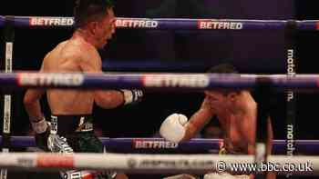 Josh Warrington stunned by Mauricio Lara in knockout defeat at Wembley Arena - BBC Sport