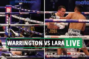 Warrington vs Lara LIVE RESULTS: Josh Warrington taken to hospital after upset loss to Mauricio Lara – latest - The Sun