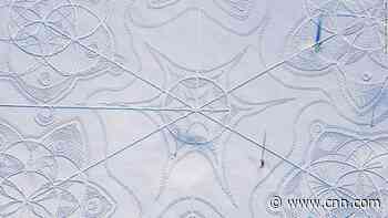 Seeagiant snow artwork from above