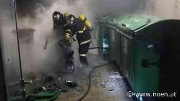 Feuerwehreinsatz - Müllinsel im Stadtgebiet von Neunkirchen in Vollbrand - NÖN.at
