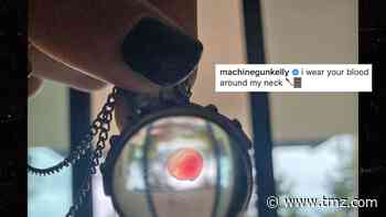 Machine Gun Kelly Wears Megan Fox's Blood in Orb Necklace