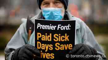 Politicians to push for paid sick leave when Ontario legislature resumes