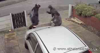 4 youths jump on car and smash windscreen in Knowsley - St Helens Star