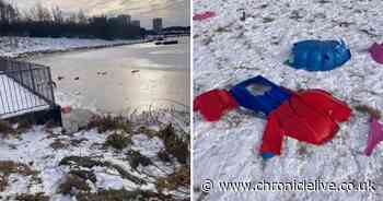 Sledgers criticised for their behaviour after leaving mess in park