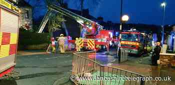 Large house fire breaks out in Blackburn