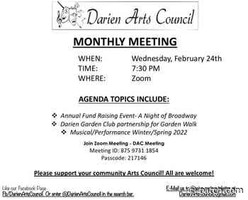 Darien Arts Council February Monthly Meeting | Darien, IL Patch - Patch.com
