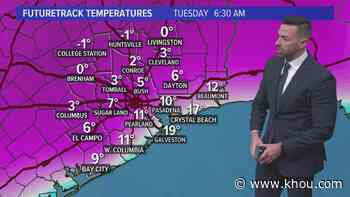 Houston winter storm: Temps expected to plunge to single digits Tuesday morning - KHOU.com