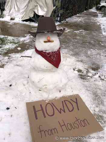 PHOTOS: Here are the best Houston snowmen we could find of the arctic blast - KPRC Click2Houston