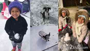 Fun photos and videos: Kids, pups enjoy the snow in Houston area during severe winter storm - KHOU.com