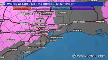 Winter storm live updates: Record lows expected overnight as power outage continues - KHOU.com