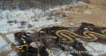 Crews reshape Ramsey County creek