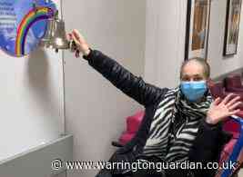 Watch: Lymm mum continues to fight cancer as she rings bell to signal end of radiotherapy
