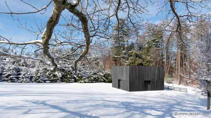 Richard Serra sculpture finds permanent home inside charred timber LX Pavilion