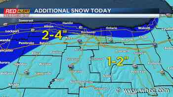 Red Alert for snow and ice Tuesday morning