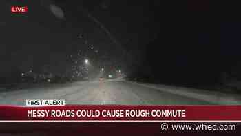 Yellow Alert: Snow storm causes tricky travel Tuesday morning