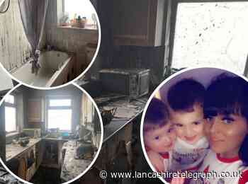 Pregnant mum-of-two from Rishton homeless after fire rips through house