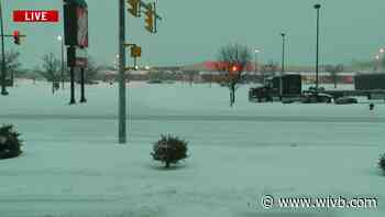 Roads are still slick, but conditions are improving