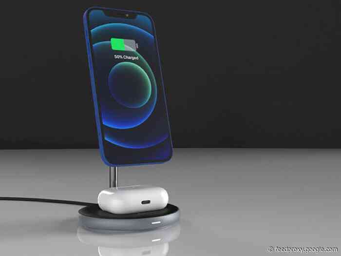 OMNIA M2 Magnetic 2-in-1 Wireless Charging Dock with Power Adapter