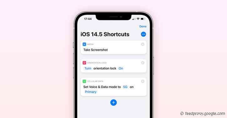 iOS 14.5 adds new Shortcuts actions for taking screenshots, changing orientation lock, more