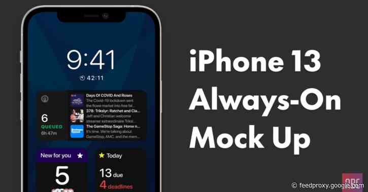 Concept imagines multiple possibilities for the iPhone 13’s rumored always-on display [Video]