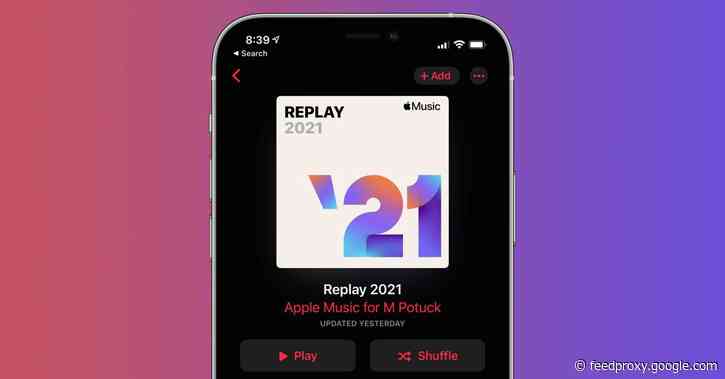 Apple Music Replay 2021 now available to help track your top songs of the year