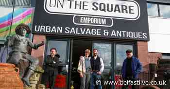 Salvage Hunters' Drew Pritchard returns to Belfast shop brimming with curiosities for TV show - Belfast Live