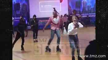 Cam Newton Shredded Roller Rink Dance Floor On Valentine's Day, Amazing Video!