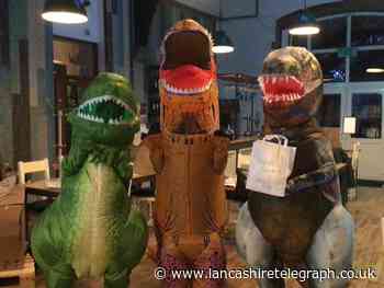Darwen cafe owner helps beat half-term lockdown boredom with 'Dino Deliveries'