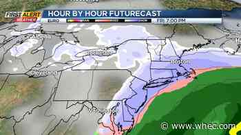 Yellow Alert for a little snow and ice Thursday night into Friday morning, lake snow possible
