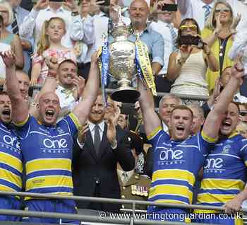 Chris Hill congratulates Jack Hughes on Warrington captaincy