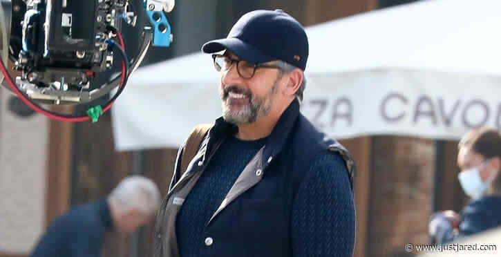 Steve Carell Spends the Day Filming 'The Morning Show' Season Two
