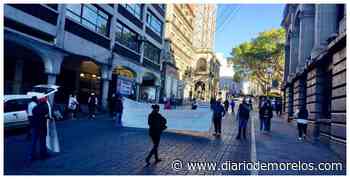 Bloquean calle Galeana, en el Centro de Cuernavaca - Diario de Morelos