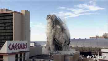 Trump Plaza in Atlantic City brought down by implosion