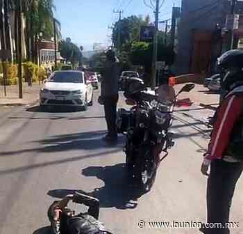 Accidente de motociclista en la colonia Vista Hermosa de Cuernavaca - Unión de Morelos