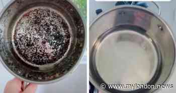 Aldi shopper's simple TikTok hack to clean burnt food off saucepans leaving them sparkling - My London