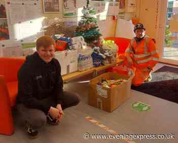 Food donation point set up at north-east substation - Aberdeen Evening Express