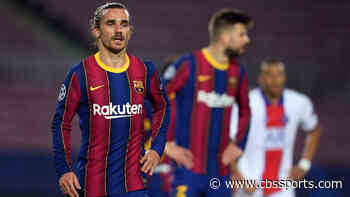 Barcelona's Antoine Griezmann, Gerard Pique involved in verbal altercation on pitch in loss vs. PSG