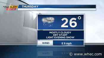 First Alert Weather: Light snow returns Thursday