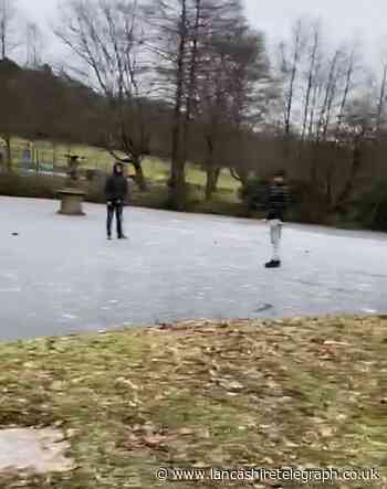 Councillor rapped over video of him encouraging youths to walk on frozen Corporation Park lake