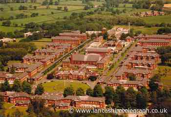 Aerial photograph shows the scale of Calderstones Hospital